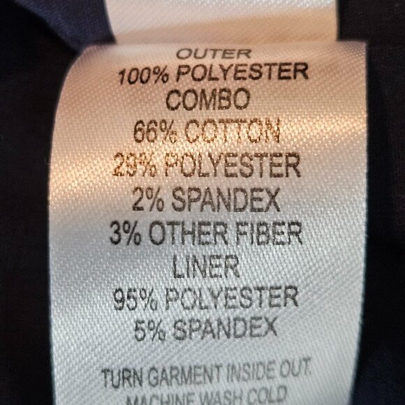 ECRU cropped Jacket Sz XS Denim, Tweed and Fringed - Picture 9 of 10